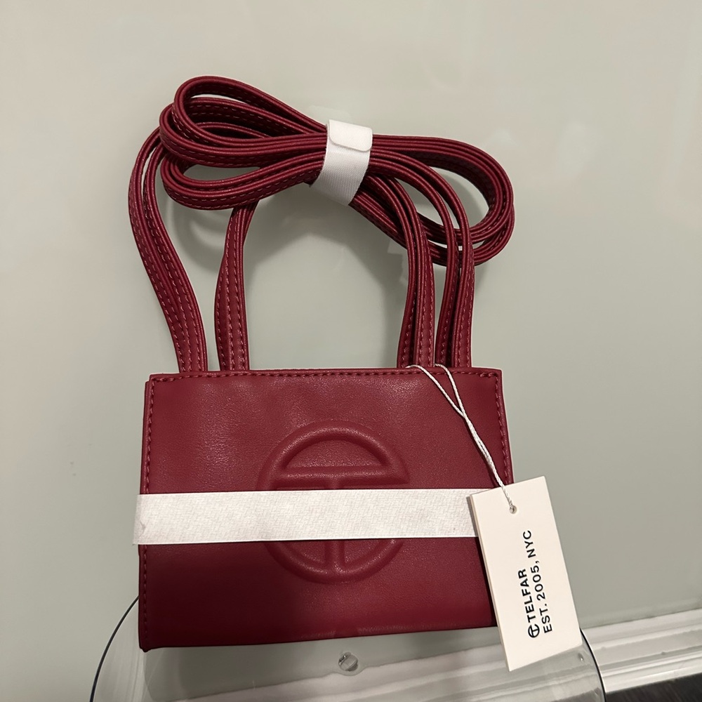 Telfar Mini Bag in Deep Red